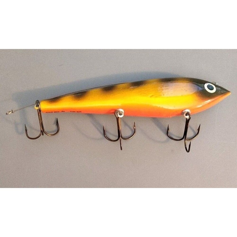 Smity Baits Mercer Creek Glide Bait 7" Yellow Perch Color Musky Lure